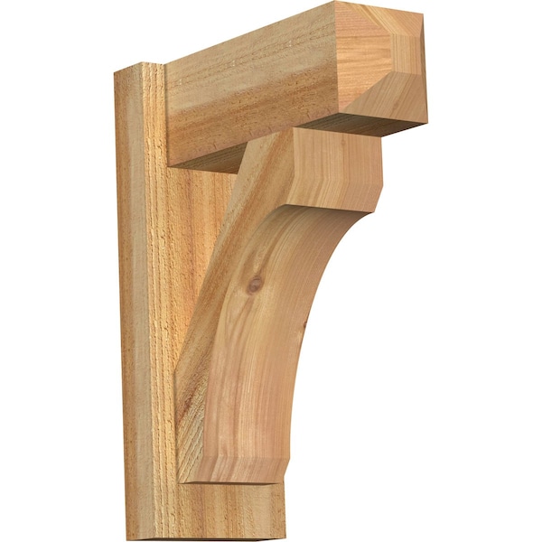 Ekena Millwork Legacy Craftsman Rough Sawn Outlooker, Western Red Cedar, 6"W x 14"D x 18"H OUT06X14X18LEC04RWR - main